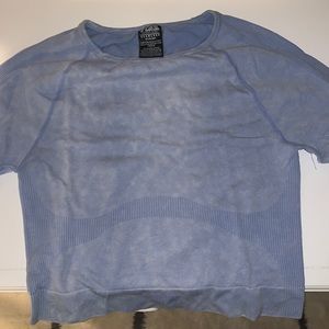 PINK VICTORIA SECRET seamless compresssion cropped long sleeve